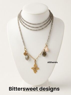 Bittersweet designs necklace labradorite stones